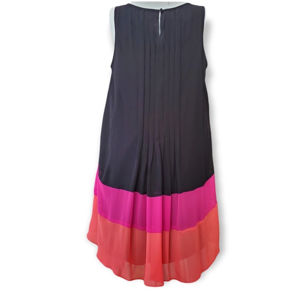 Apt 9 Colorblock Shift Dress Black, Pink, Melon 1X - Picture 5 of 9